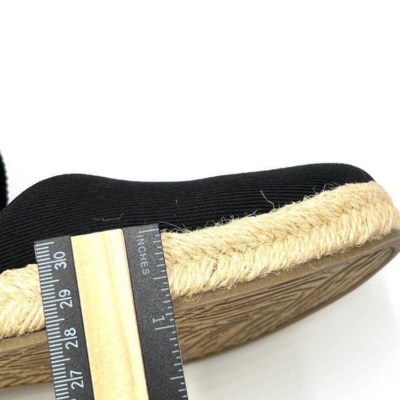 9.5W 9.5 WIDE WIDTH Lifestride Womens Keaton Black Espadrilles Wedges Shoes - Picture 13 of 13